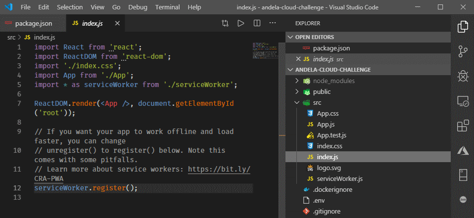 Create React App (ALC 4.0 Cloud Challenge I)